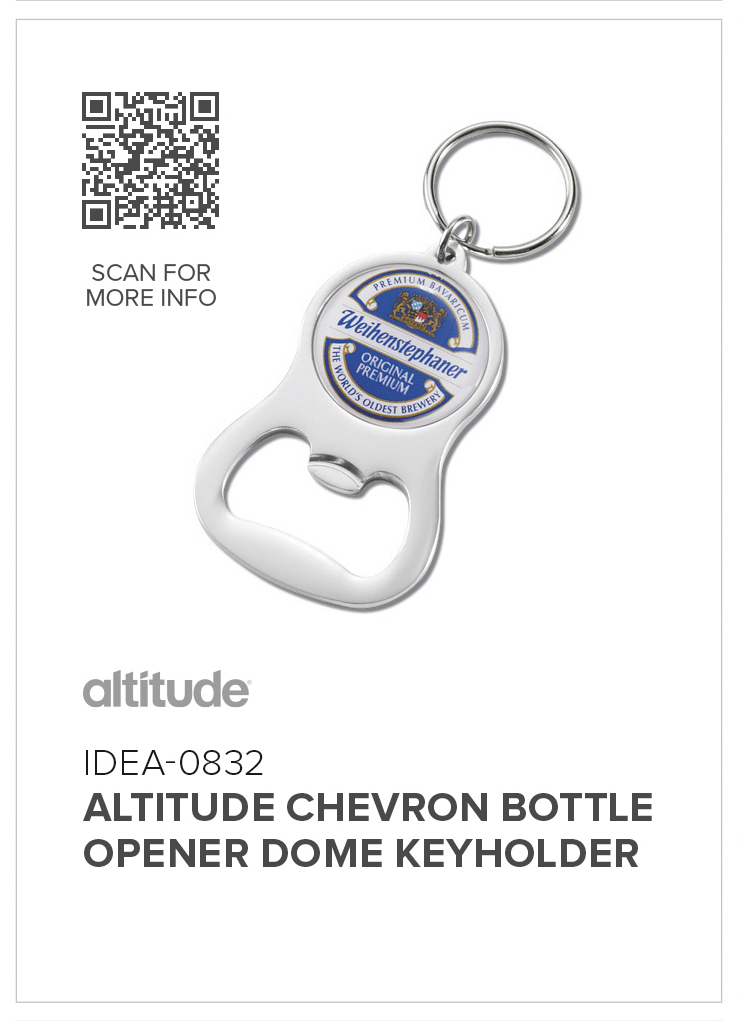 Altitude Chevron Dome Bottle Opener Keyholder